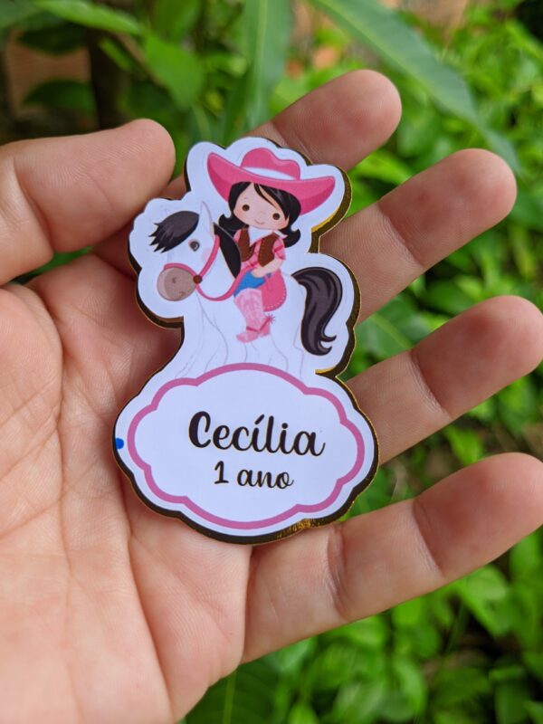 Aplique 3D para Tubete Boiadeira  |  Aniversário | Festa Infantil | Lembrancinhas Personalizadas