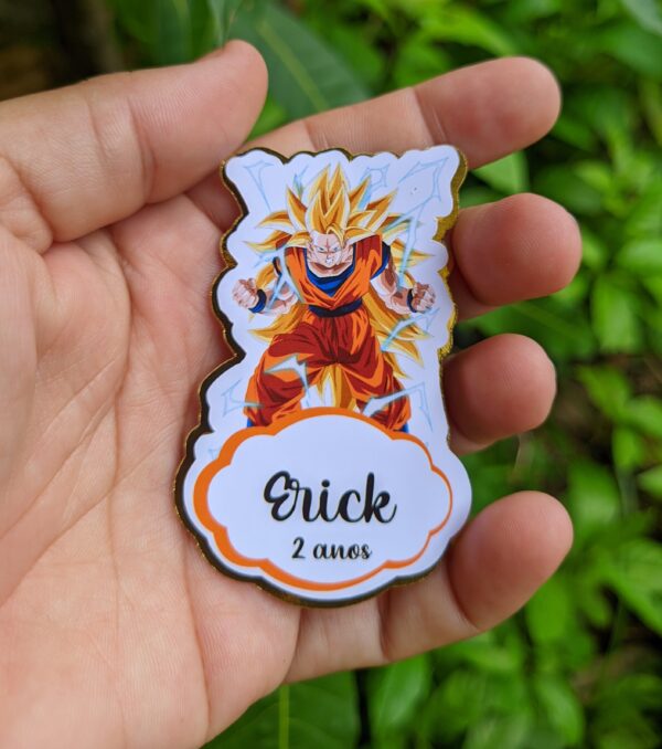 Aplique 3D para Tubete Dragoball |  Aniversário | Festa Infantil | Lembrancinhas Personalizadas