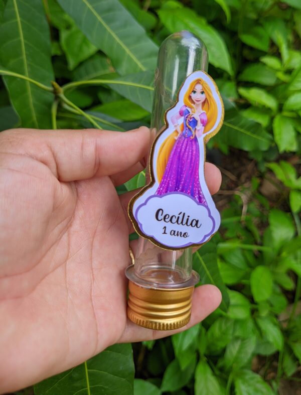 Aplique 3D para Tubete Enrolados Rapunzel  |  Aniversário | Festa Infantil | Lembrancinhas Personalizadas - Image 3