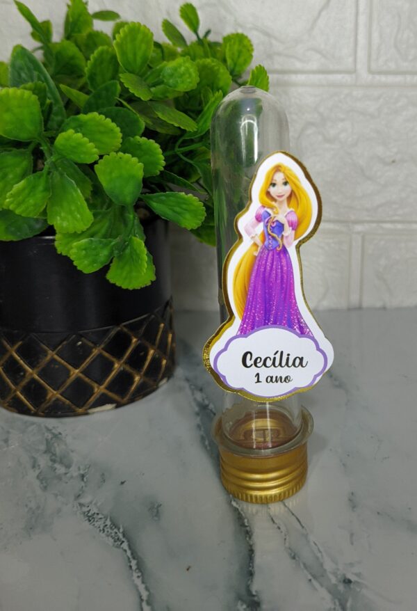 Aplique 3D para Tubete Enrolados Rapunzel  |  Aniversário | Festa Infantil | Lembrancinhas Personalizadas - Image 2