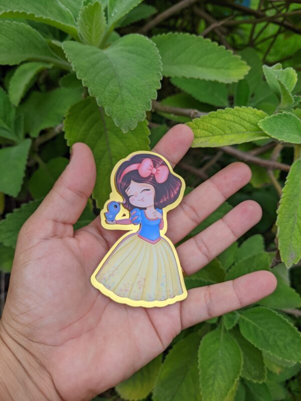 Aplique 3D para Tubete Princesa Branca de neve  |  Aniversário | Festa Infantil | Lembrancinhas Personalizadas